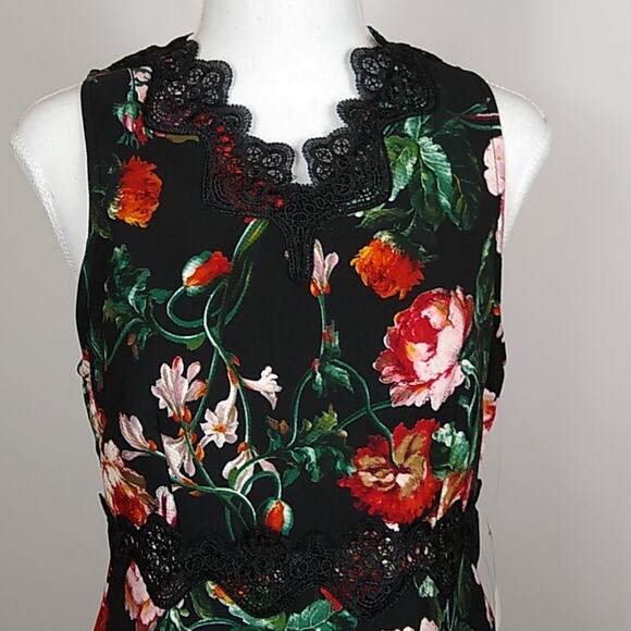 Chelsea28 Black Foxie Floral Fit & Flare Dress - Picture 4 of 10